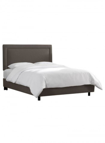 Border Bed Without Mattress Grey 180 x 200centimeter