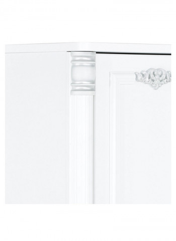 Carla Mirror Wardrobe White
