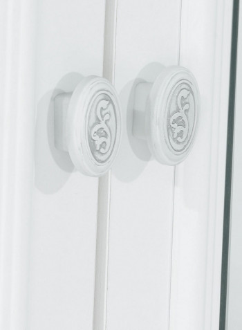Carla Mirror Wardrobe White