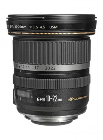 EF-S 10-22mm f/3.5-4.5 USM Digital Camera Lens For Canon Black