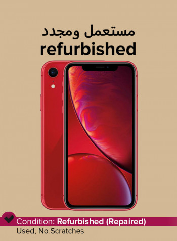 Refurbished - iPhone XR With FaceTime Red 128GB 4G LTE - Middle East Region