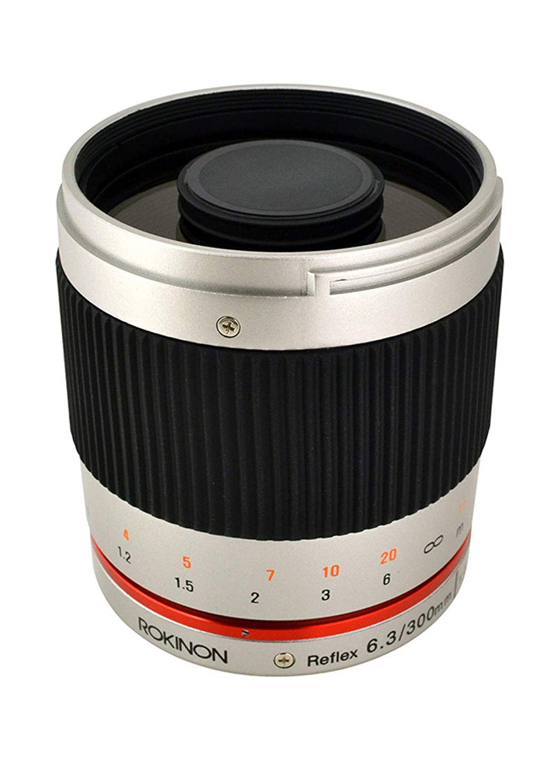 High Grade 300mm F/6.3 Mirror Lens For Fujifilm Mirrorless Interchangeable Lens Cameras Silver
