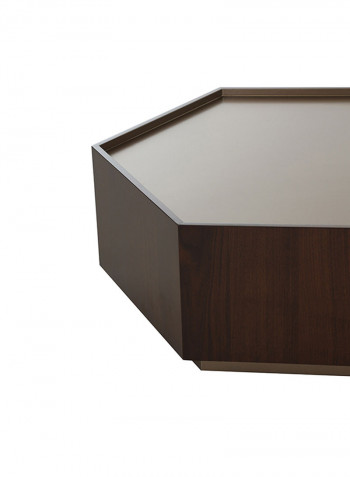Domino Coffee Table Large Brown 100x100x36cm