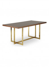 Pert Dining Table Brown/Gold
