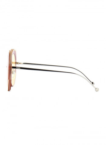 Women's Full Rim Hexagonal Sunglasses - Lens Size: 61 mm