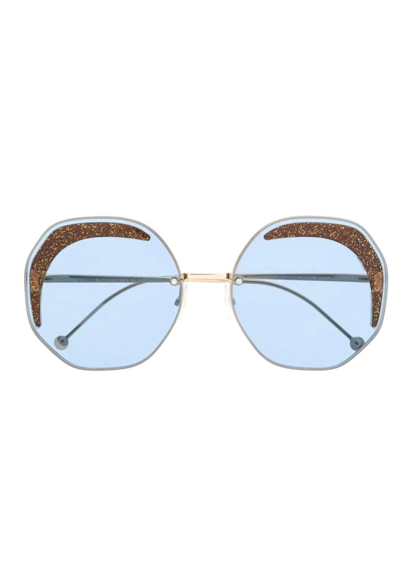 Women's Hexagonal Sunglasses - Lens Size: 61 mm