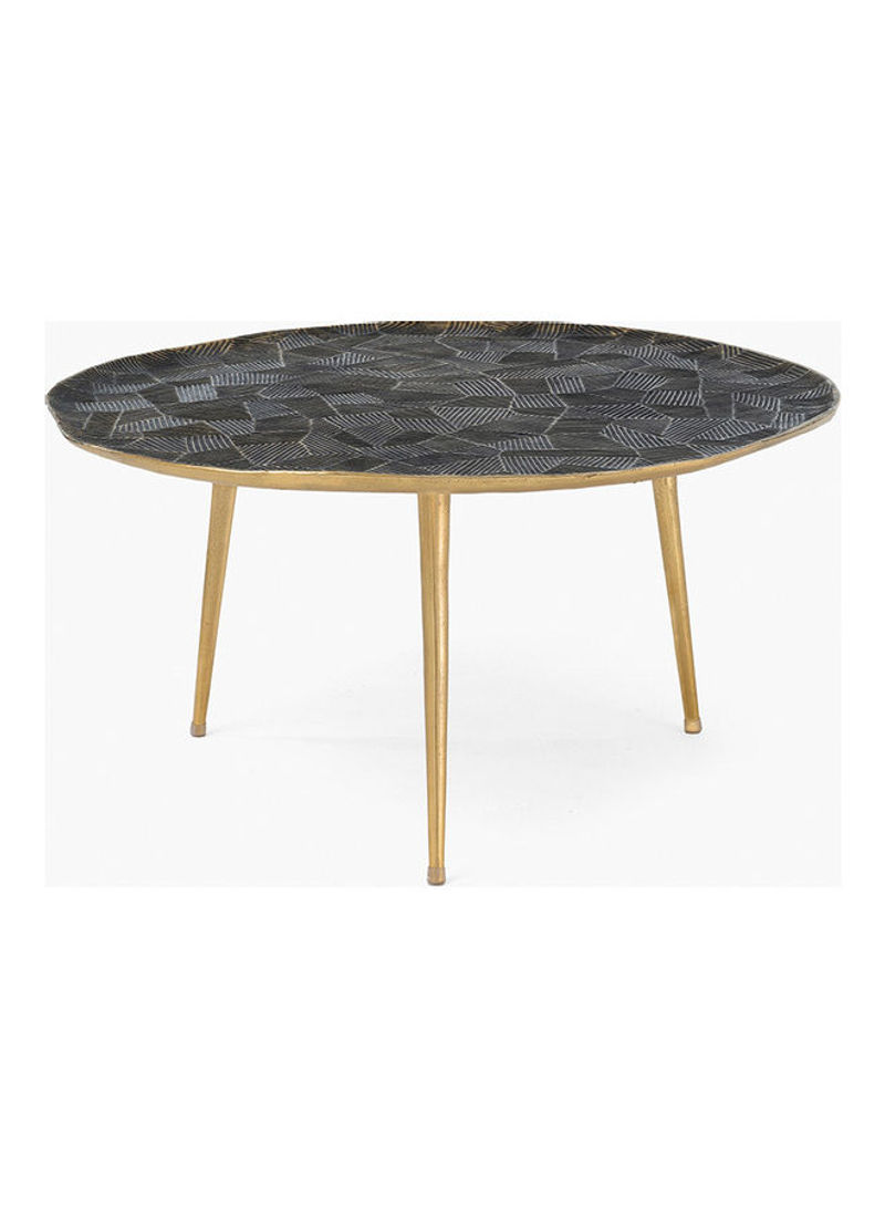 Brielle Coffee Table Black/Gold 88x88x46cm