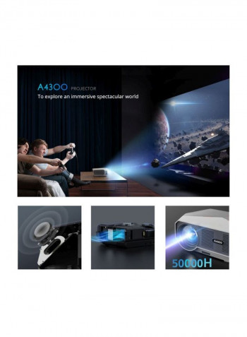 HD Projector 3800 ANSI Lumens - EU Plug C8687W-EU White