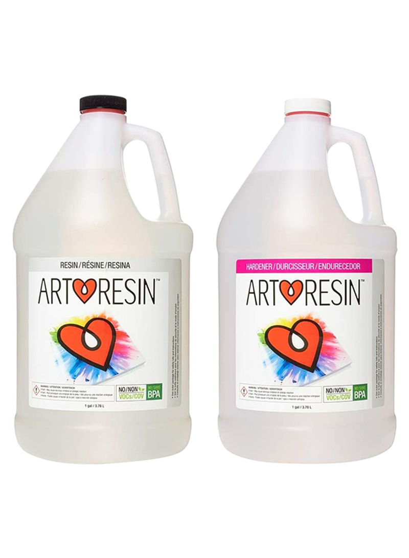Art Resin liquid (1 gallon resin + 1 gallon hardener) clear