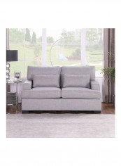 2-Seater Sofa With 2 Cushions Grey 175 x 94cm