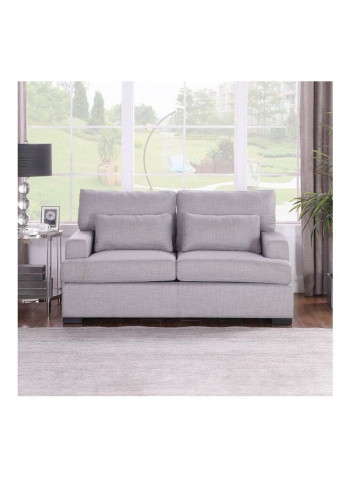 2-Seater Sofa With 2 Cushions Grey 175 x 94cm