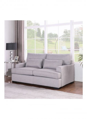 2-Seater Sofa With 2 Cushions Grey 175 x 94cm