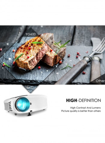 LED Portable Home Projector M200 White