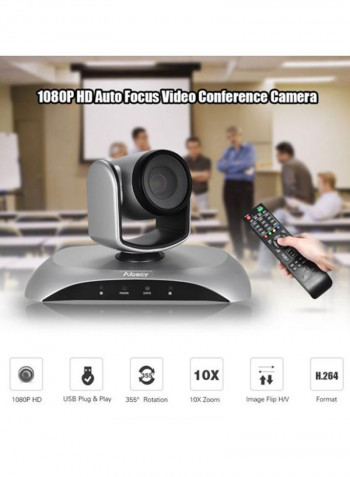 1080P HD USB Video Conference Camera Auto Focus 3X Optical Zoom Auto Scan Plug-N-Play With IR Remote Control