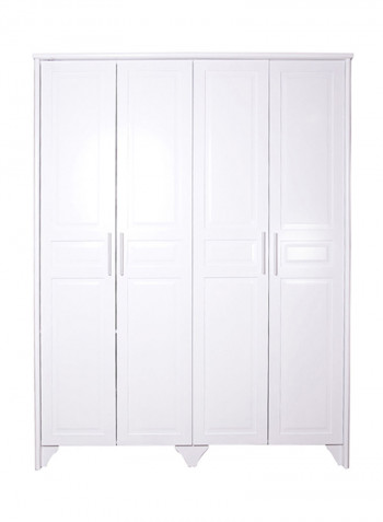 4-Door Adria Wardrobe White