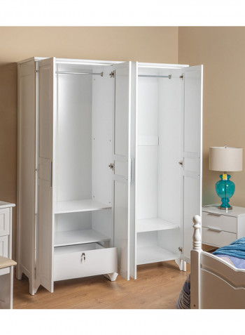 4-Door Adria Wardrobe White