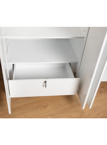 4-Door Adria Wardrobe White