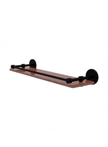 Prestige Skyline Collection Wooden Shelf Black/Brown 22inch