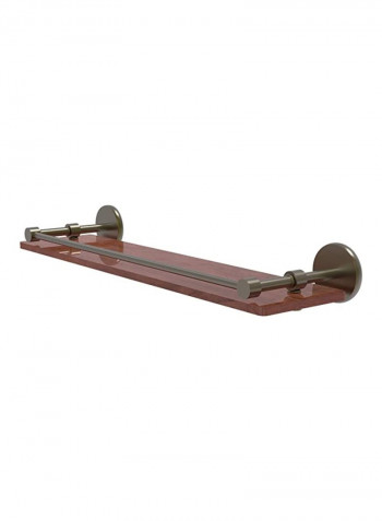 Prestige Skyline Collection Wooden Shelf Gold/Brown 22inch