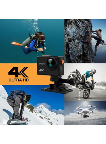 Full HD Wi-Fi 16MP 4K Sports And Action Camera With Accessory Bundle