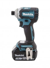 PT Makita Cordless Impact Driver 18V 3AH DTD170RFJ Black/Blue/Silver 117x79x236millimeter