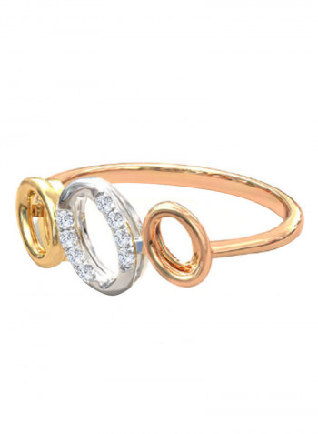 18K Gold Exquisite Design Diamond Ring