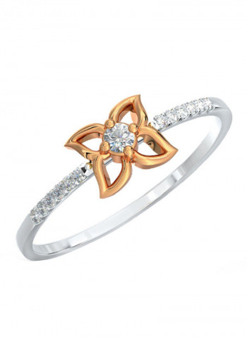 18K Gold Exquiste Design Diamond Ring