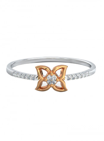 18K Gold Exquiste Design Diamond Ring