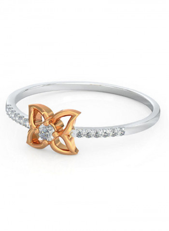 18K Gold Exquiste Design Diamond Ring