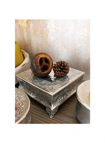 4-Piece Cake Stand Set Silver