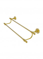 Retro Wave Collection Double Towel Bar Polished Brass 24inch