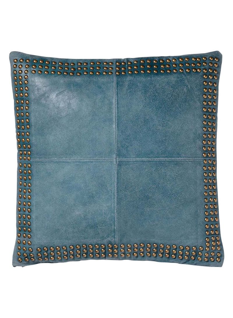 Worn Pattern Throw Pillow Blue/Gold 20 x 20inch