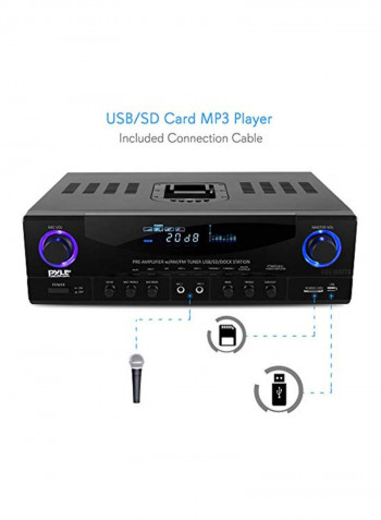 Home Audio Power Amplifier System PT4601AIU Black
