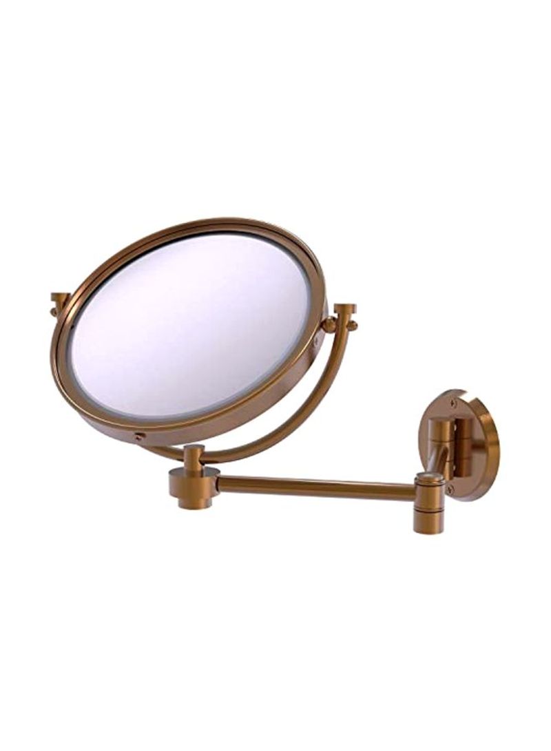 Wall Mounted Mirror Gold/Clear 18x8x10inch