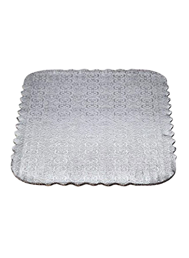 50-Piece Baking Foil Paper Silver 26x18inch