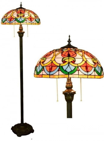 Creative Stained Glass Floor Lamp Multicolour 49x49x43centimeter