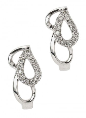 18K Gold Diamond Studded Earrings