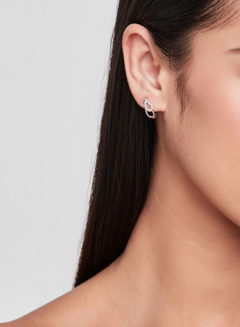18K Gold Diamond Studded Earrings