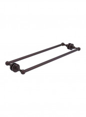 Dottingham Collection Back Shower Door Towel Bar Black 24inch