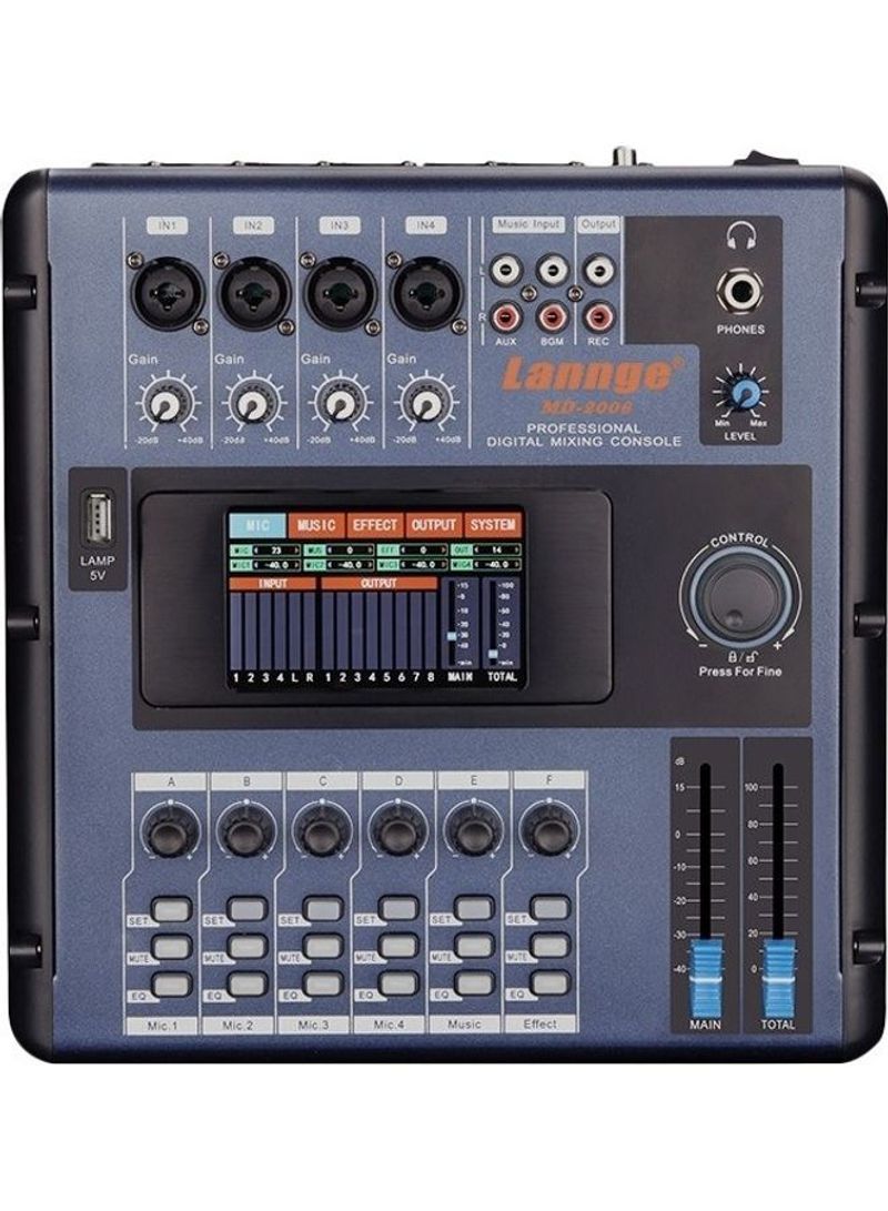 Lannge MD-2006 Portable 6-Channel Digital Mixing Console Mixer