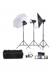 Professional Photography Studio Speedlite Lighting Lamp Kit Set Multicolour