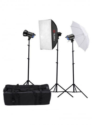 Professional Photography Studio Speedlite Lighting Lamp Kit Set Multicolour