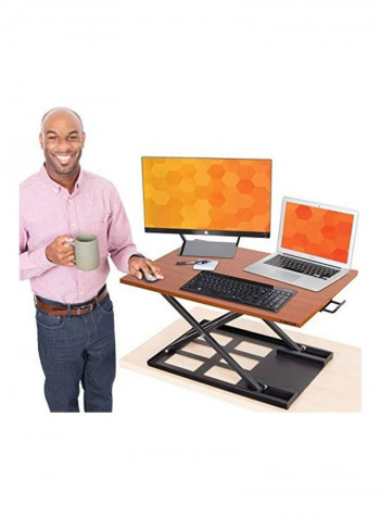 X-Elite Pro Standing Desk Converter Black/Brown