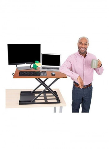 X-Elite Pro Standing Desk Converter Black/Brown