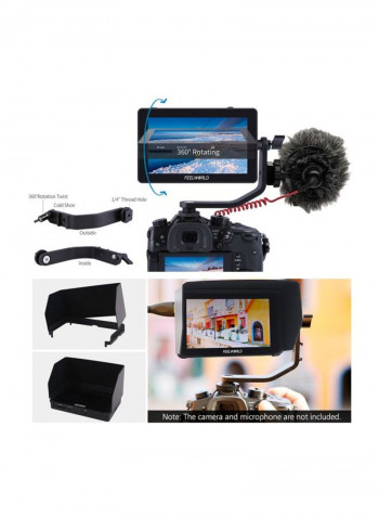 On-Camera Field Monitor Kit Black