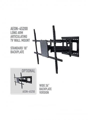 Full Motion TV Wall Mount Black