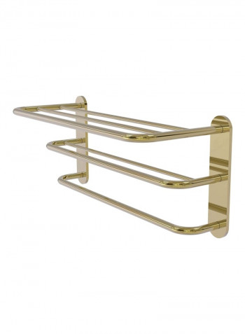 3-Tier Brass Shelf Gold