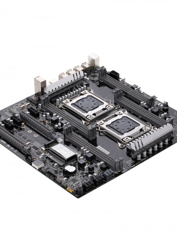 Dual 8 Channel DDR3 Loaded M.2 Gaming Mainboard For LGA2011 V1V2 Series CPU Black