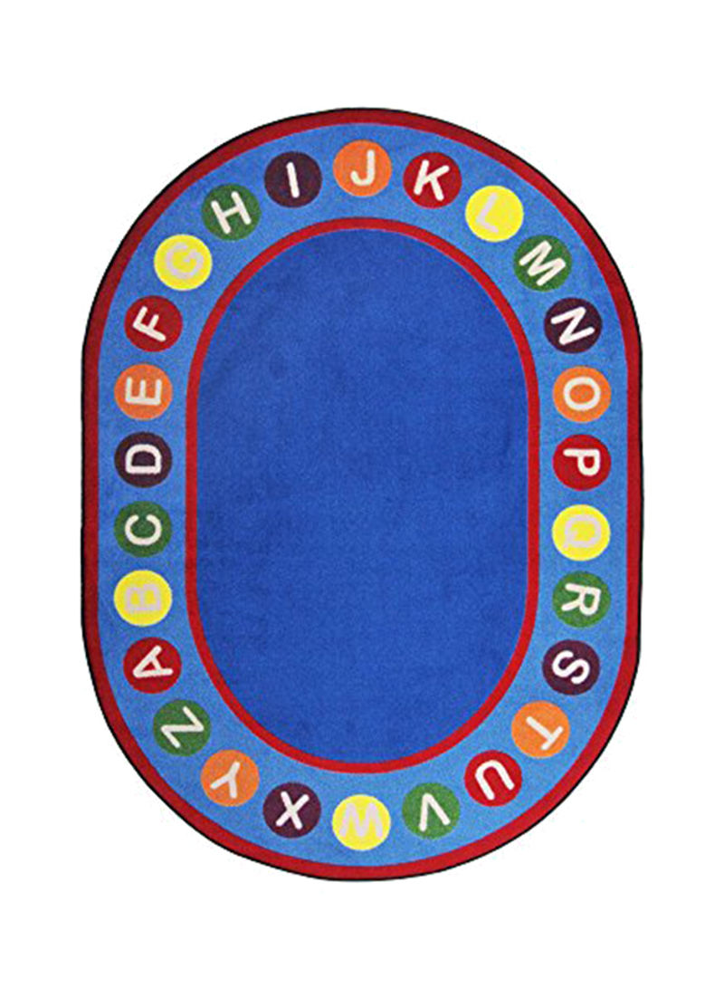Kid Essentials Early Childhood Alphabet Spots Area Rug Blue/Red 162.56 x 233.68centimeter