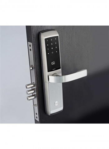 Digital Door Lock With Touch Pad Silver/Black 311 x 64 x 26millimeter